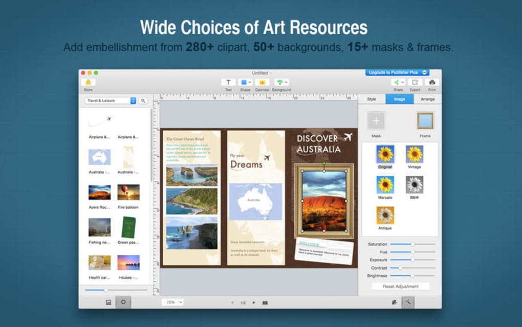 desktop publishing software for mac